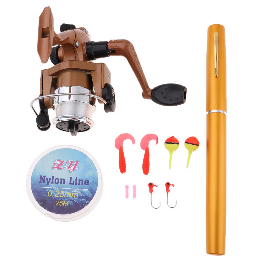 Mini Portable Pocket Fishing P - đánh giá và giá Fishing Rod Spinning