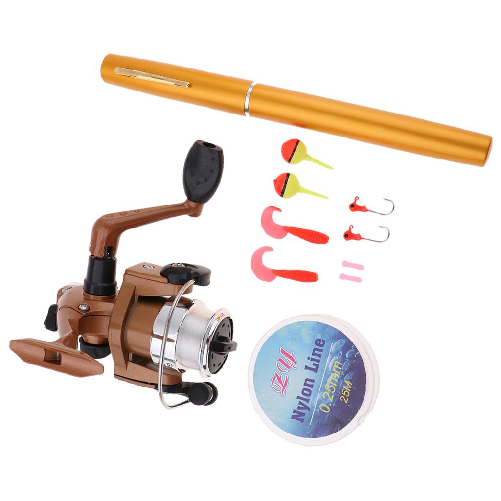 Mini Portable Pocket Fishing P - đánh giá và giá Fishing Rod Spinning